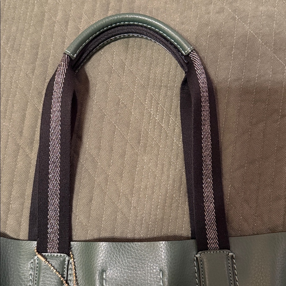 Coach Green Leather Derby Tote - Picture 8 of 10
